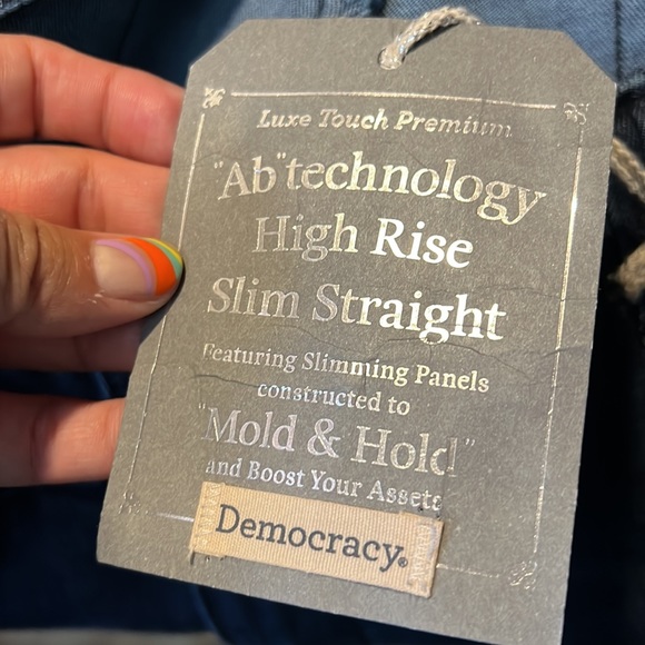 🛑 1 hour sale. NWT. Democracy, Anthropologie “ab solution” Indigo blue jeans - Picture 7 of 13